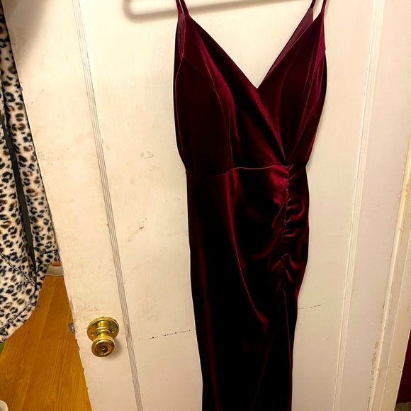 Windsor Dresses Red Velvet Gown Poshmark